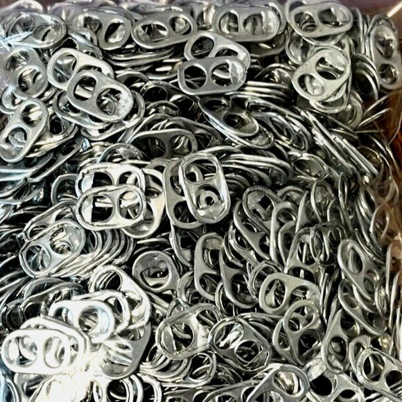 2300+ Soda Pop Beer Aluminum Can Pull Tabs Pop Tops for Arts & Crafts Over 2 lbs - Picture 2 of 2